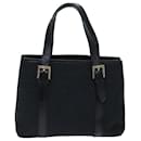 Bolsa de mão em canvas Zucchino FENDI preta Auth 74841 - Fendi