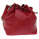 LOUIS VUITTON Epi Petit Noe Schultertasche Rot M44107 LV Auth 76344 - Louis Vuitton