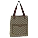 GUCCI GG Supreme Web Sherry Line Tote Bag PVC Beige Rouge 39 02 003 Auth 74846 - Gucci