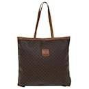 Bolsa tote de lona Macadam CELINE PVC marrom Auth 76850 - Céline