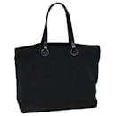 Bolso de mano de lona Zucca FENDI negro Auth ep4339 - Fendi