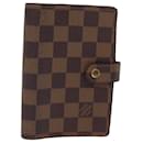 LOUIS VUITTON Agenda PM Damier Ebene Capa do Planejador Diário R20700 LV Auth fm3479 - Louis Vuitton