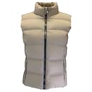 Hermes Taupe / Olive Green Down Puffer Vest - Hermès