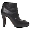 Prada Ankle Boots in Black Leather