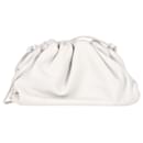 Bottega Veneta Mini Pouch in White Calfskin Leather