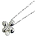 Tasaki Silver Flower Pearl Pendant Necklace Metal Necklace in Excellent condition