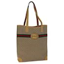 GUCCI Micro GG Supreme Web Sherry Line Bolsa Tote Bege 002 904 0131 Auth ep4464 - Gucci