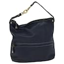 Sac à épaule en cuir navy Auth 77511 - Céline