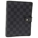 LOUIS VUITTON Agenda MM Damier Graphite Copertura Pianificatore Giornaliero R20242 LV Auth 76446 - Louis Vuitton