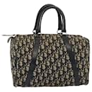 Borsa Boston in tela Trotter Christian Dior blu Auth 77041