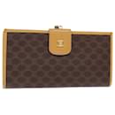 CELINE Macadam Canvas Long Wallet PVC Brown Auth am6379 - Céline