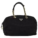 PRADA Borsa a mano in nylon nero Auth bs15075 - Prada