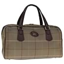 Burberrys Nova Check Boston Bag Canvas Beige Auth yk12869 - Autre Marque