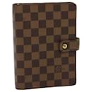 LOUIS VUITTON Agenda MM Damier Ebene Couverture R20240 LV Auth 76741 - Louis Vuitton