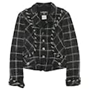 Seltene schwarze Tweedjacke - Chanel