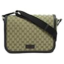 Gucci GG Canvas Messenger Bag Canvas Crossbody Bag 449000 in Very Good Condition