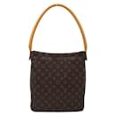 Louis Vuitton Looping GM Canvas Shoulder Bag M51145 in Very Good Condition