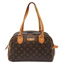 Bolso de hombro de lona Louis Vuitton Montorgueil PM M95565 en muy buen estado