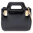 Salvatore Ferragamo Leather Wanda Micro Bag Leather Handbag in Great Condition