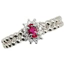 Pt850 Platinum Ruby Diamond Ring for Women in Excellent Condition - & Other Stories