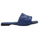 Bottega Veneta Lido Flat Sandal blue