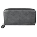 Louis Vuitton Black Mahina Zippy Wallet
