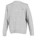 Ralph Lauren Chunky Knit Classic Sweater in Grey Wool 