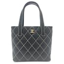 Chanel Wild Stitch Tote Bag Leather Tote Bag A18126 in Good condition