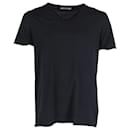 Zadig & Voltaire Short Sleeve Monastir T-shirt in Black Cotton