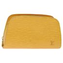 LOUIS VUITTON Epi Dauphine PM Pouch Yellow M48449 LV Auth 76250 - Louis Vuitton