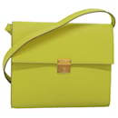 HERMES Click 16 Shoulder Bag Leather Yellow Auth 77462SA - Hermès