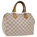 LOUIS VUITTON Handtasche Speedy 25 Damier Azur N41534 LV Auth 76922 - Louis Vuitton