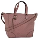 Bolsa de mão Guccissima em lona micro GG Gucci Outlet 2way rosa 449241 Auth ep4516