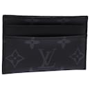 LOUIS VUITTON Monogram Eclipse Porte Cartes double Card Case M62170 Auth 76438 - Louis Vuitton