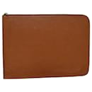 LOUIS VUITTON Epi Poche Document Mallette Zipangu Or M54498 LV Auth th4962 - Louis Vuitton