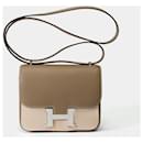 HERMES Constance Bag in Etoupe Leather - 101999 - Hermès