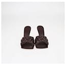 Bottega Veneta Brown Padded Matelasse Slide Sandals