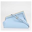 Fendi Blue First Clutch Sac Bandoulière