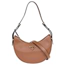 Prada Caramel Arque Shoulder Bag