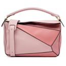 Pink LOEWE Medium Puzzle Bag Satchel - Loewe