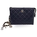 Borsa Clutch in Pelle Trapuntata Nera Cocp Charms 2021 - Chanel