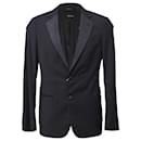 Giorgio Armani Soho Blazer in Navy Blue Wool