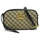 Gucci Gucci Gg Marmont Chain Shoulder Bag Black Leather Shoulder Bag 447632 in Excellent condition