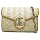 Gucci GG Raffia Marmont Crossbody Bag  Natural Material Crossbody Bag 475000.0 in Excellent condition