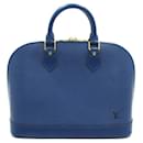 Louis Vuitton Alma Leather Handbag M52145 in Great Condition