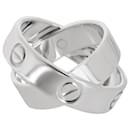 Cartier Double Love Ring in 18K White Gold