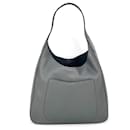 Prada Vitello Daino grey Hobo Bag