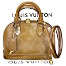 LOUIS VUITTON Vernis Alma BB Rose Velours M91585 Sac à main épaule d'occasion - Louis Vuitton