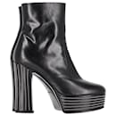 Saint Laurent Candy Stud Ankle Boots in Black Leather