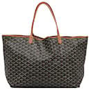 Goyard Noir Goyardine Saint Louis GM